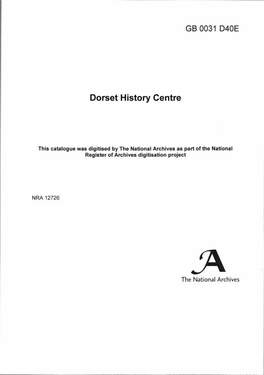 Dorset History Centre