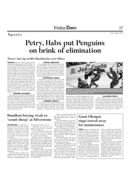 Petry, Habs Put Penguins on Brink of Elimination
