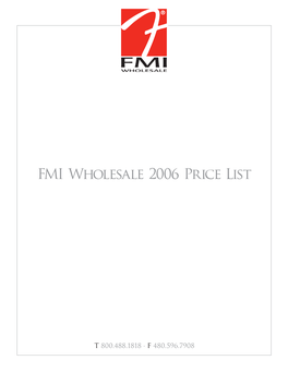 FMI Wholesale 2006 Price List