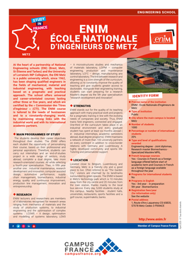Enim École Nationale D’Ingénieurs De Metz Metz