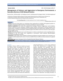 Advanced Journal of Emergency Medicine. 2018; 3(1)