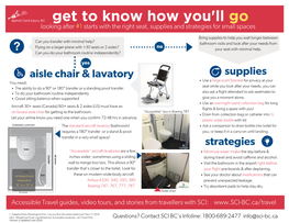Know How You'll Go Looking After #1 Starts with the Right Seat, Supplies and Strategies for Small Spaces
