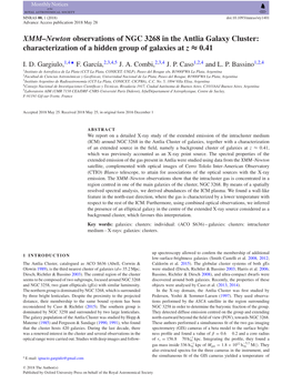 XMM–Newton Observations of NGC 3268 in the Antlia Galaxy Cluster: Characterization of a Hidden Group of Galaxies at Z ≈ 0.41