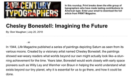 Chesley Bonestell: Imagining the Future Privacy - Terms By: Don Vaughan | July 20, 2018