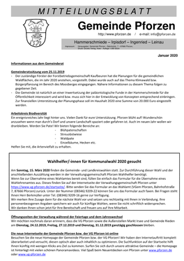 MITTEILUNGSBLATT Gemeinde Pforzen