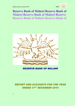 Reserve Bank of Malawi Reserve Bank of Malawi Reserve Bank of Malawi Reserve Reserve Bank of Malawi Reserve Bank Of