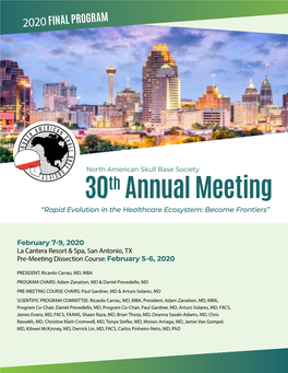 30Th Annual Meeting “Rapid Evolution in the Healthcare Ecosystem: Become Frontiers”