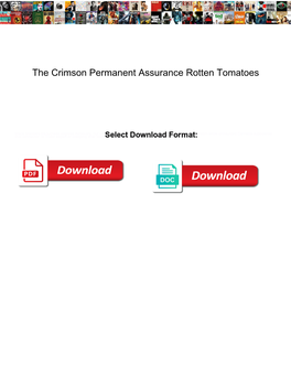 The Crimson Permanent Assurance Rotten Tomatoes