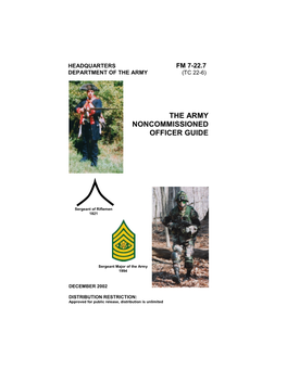 The Army Noncommissioned Officer Guide