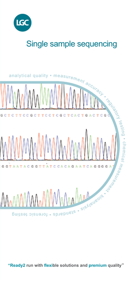 Single Sample Sequencing Data Sheet