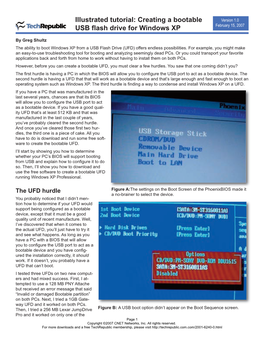 Illustrated Tutorial: Creating a Bootable USB Flash Drive for Windows XP