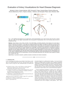 Evaluation of Artery Visualizations for Heart Disease Diagnosis