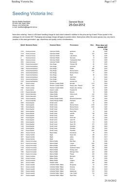 Seeding Victoria Inc