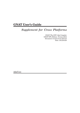 GNAT for Cross-Platforms