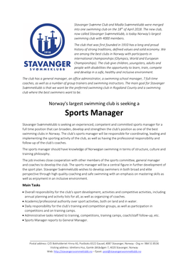 Sports Manager