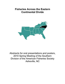 Fisheries Across the Eastern Continental Divide