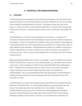 Toxicological Profile for Tetrachloroethylene