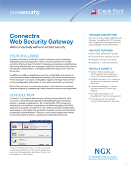 Connectra Web Security Gateway