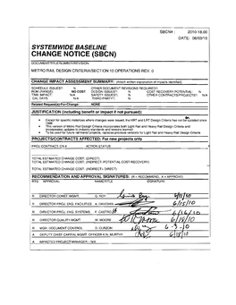 Metro Rail Design Criteria Section 10 Operations