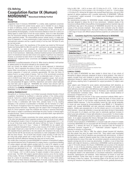 MONONINE (“Difficulty ® Monoclonal Antibody Purified in Concentrating”; Subject Recovered)