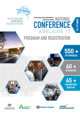 Australian Airports Association National Conference Adelaide 17 13-17 Nov Program and Registration