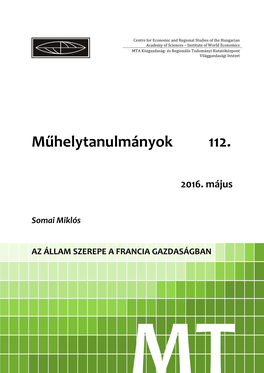 Műhelytanulmányok 112