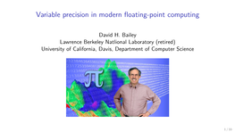 Variable Precision in Modern Floating-Point Computing