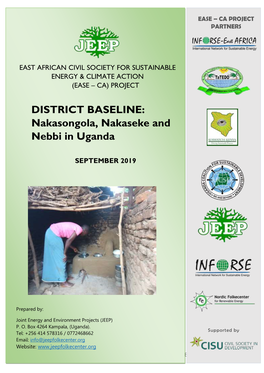 DISTRICT BASELINE: Nakasongola, Nakaseke and Nebbi in Uganda