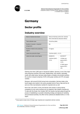 Wines of Germany / German Wine» Brand Stakeholders