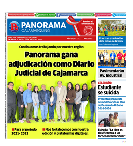 Panorama Gana Adjudicación Como Diario Judicial De Cajamarca