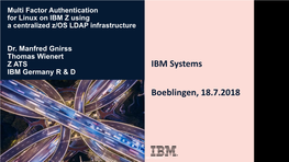 IBM Multi-Factor Authentication for Z/OS
