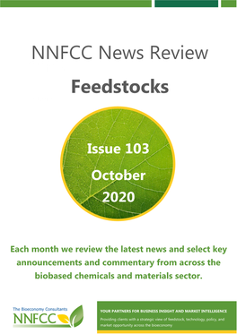 NNFCC News Review Feedstocks