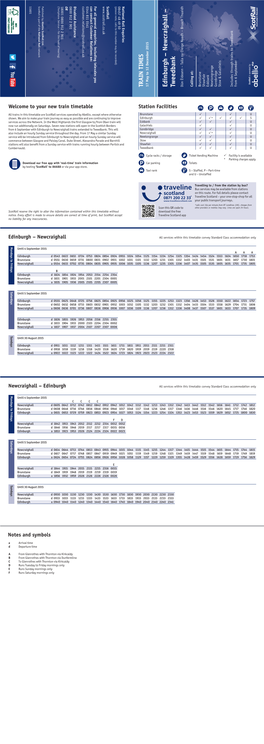 Borders Railway Timetable