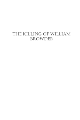 The Killing of William Browder