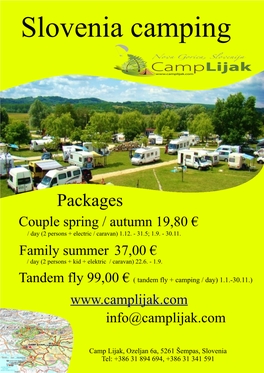 Slovenia Camping