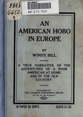 An American Hobo in Europe