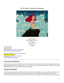 Disney Syllabus 12