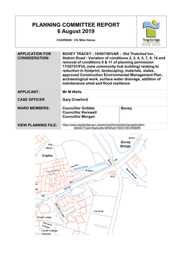 PLANNING COMMITTEE REPORT 6 August 2019