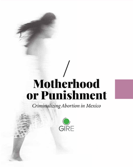 Motherhood Or Punishment. Criminalizing Abortion In