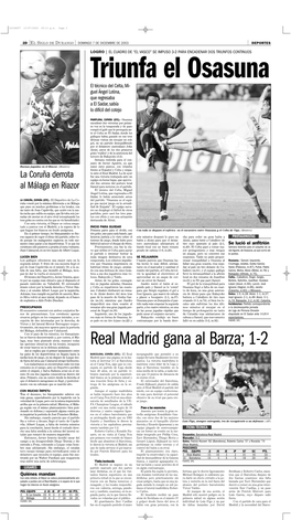 Real Madrid Gana Al Barza; 1-2 De Crear Huecos En La Defensa Andaluza