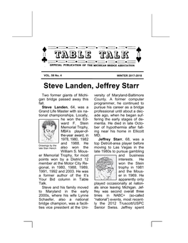 Steve Landen, Jeffrey Starr