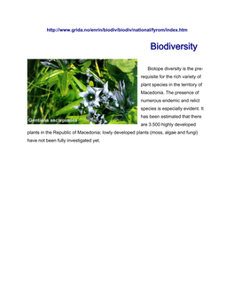 Biodiversity