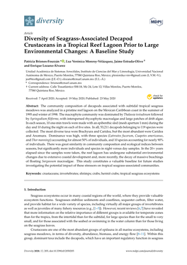 Diversity of Seagrass-Associated Decapod Crustaceans in a Tropical Reef Lagoon Prior to Large Environmental Changes: a Baseline Study