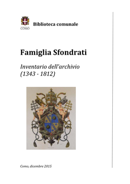 Famiglia Sfondrati