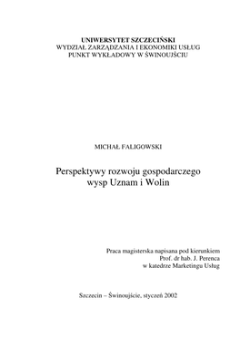 Praca Magisterska Napisana Pod Kierunkiem Prof