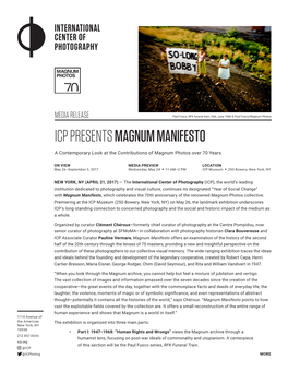 Icp Presents Magnum Manifesto