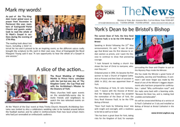 Thenews As Part of the ‘Thy King- JULY 2018 Dom Come’ Global Wave Or DIOCESE of YORK, AMY JOHNSON WAY, CLIFTON MOOR, YORK YO30 4XT