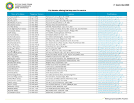 City Libraries Offering the Drop-And-Go Service 21 September
