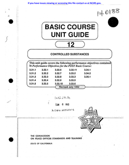 Basic Course Unit Guide