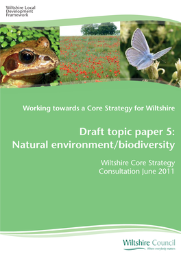 Draft Topic Paper 5: Natural Environment/Biodiversity